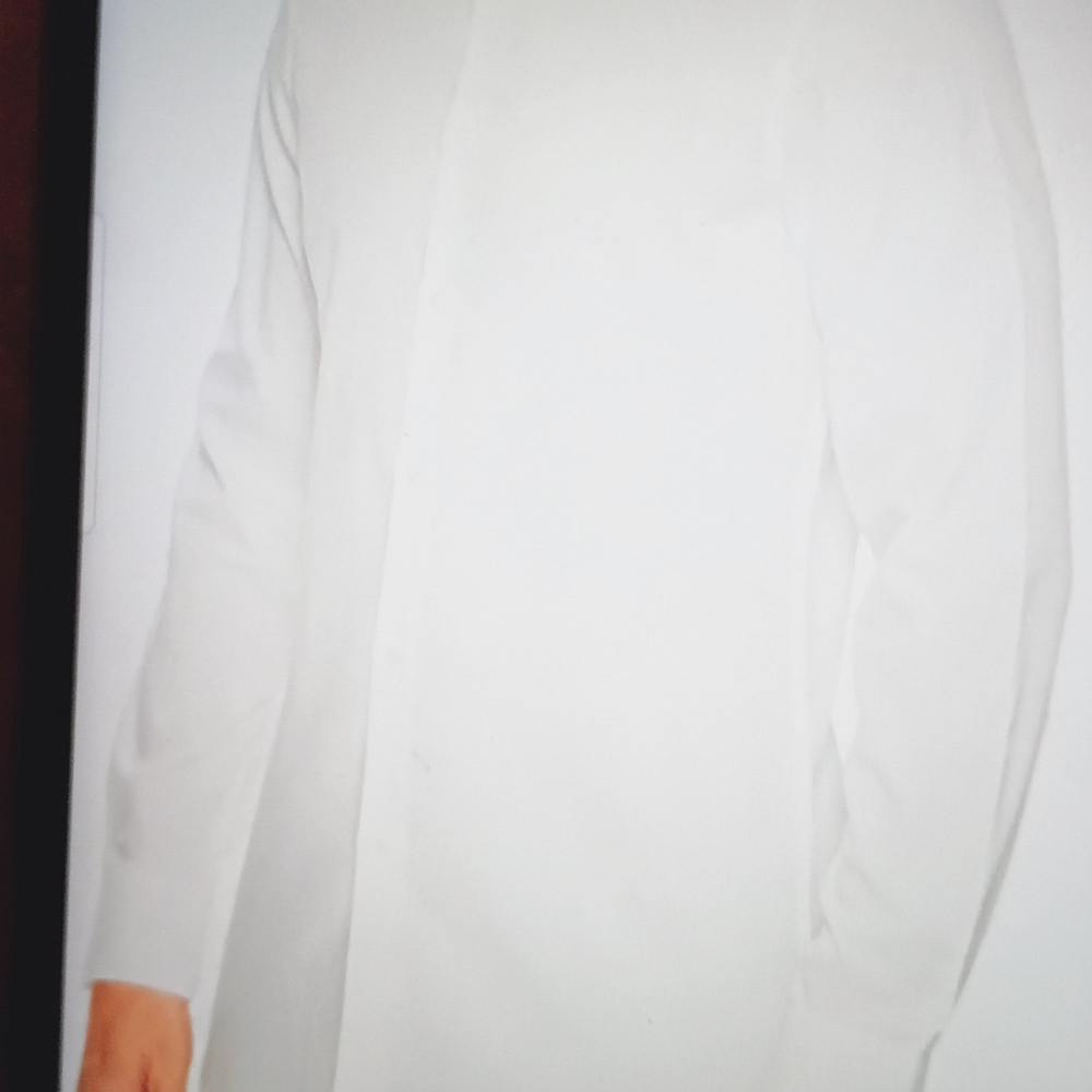 Men's Button Down shirt long sleeve dress shirt white